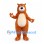 Bear Mascot Costume in Orange Brown with Cream Belly