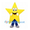 Star Mascot Costume in Yellow with Blue Pants and White Gloves
