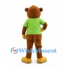 Monkey Mascot Costume with Green Polo Shirt