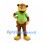 Monkey Mascot Costume with Green Polo Shirt