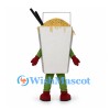Noodle Box Mascot Costume in White with Chopsticks