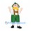 Man Mascot Costume with Green Hat and Lederhosen