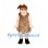 Cavewoman Mascot Costume with Leopard Print Dress