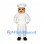 Chef Mascot Costume with White Apron and Tall Hat