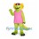 Lizard Mascot Costume with Pink Shirt and Yellow Sunglasses