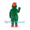 Dragon Mascot Costume with Yellow Muzzle and Red Baseball Cap