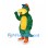 Dragon Mascot Costume with Yellow Muzzle and Red Baseball Cap