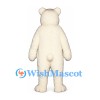 Bear Mascot Costume in Cream with Black Nose