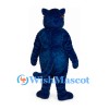 Cat Mascot Costume in Dark Blue with White Muzzle