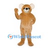 Bear Mascot Costume in Tan with Large Round Ears