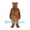 Bear Mascot Costume in Brown with Long Snout and Open Mouth