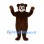Bear Mascot Costume in Dark Brown with White Face