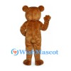 Bear Mascot Costume in Gold Brown with White Muzzle