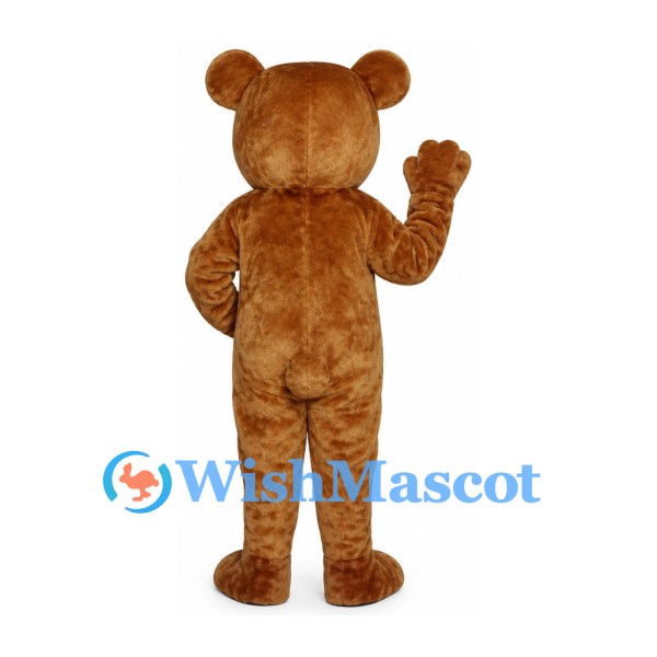 Bear Mascot Costume in Gold Brown with White Muzzle
