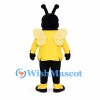 Bee Mascot Costume with Yellow Jacket and Red Bow Tie