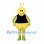 Insect Mascot Costume in Yellow with Green Wings