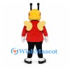 Bee Mascot Costume with Red Jacket and Orange Sunglasses