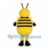 Bee Mascot Costume with Rounded Yellow Belly and Ball Tipped Antennae