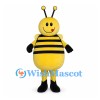 Bee Mascot Costume with Rounded Yellow Belly and Ball Tipped Antennae