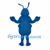 Ant Mascot Costume in Blue with Segmented Body