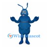 Ant Mascot Costume in Blue with Segmented Body