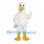 Duck Mascot Costume in White with Yellow Bill and Feet