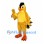 Bird Mascot Costume in Gold with Black Cap and Wing Tips