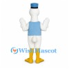 Duck Mascot Costume with Blue Vest and Matching Top Hat