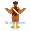 Eagle Mascot Costume with Brown Tricorn Hat and Formal Vest