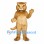 Cougar Mascot Costume in Tan with Cream Belly and Long Tail