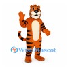 Tiger Mascot Costume in Orange with Cream Belly and Curved Tail