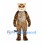 Leopard Mascot Costume with White Cheek Fur and Spotted Belly
