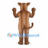 Leopard Mascot Costume in Tan with Small Dark Spots