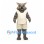 Cat Mascot Costume in Gray with White Athletic Shirt and Shorts
