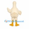 Turkey Mascot Costume in Cream with Red Wattle and Purple Face