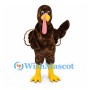 Turkey Mascot Costume in Brown with Large Fan Tail