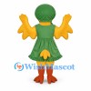 Duck Mascot Costume with Green Dress and Matching Hat