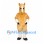 Horse Mascot Costume in Tan with Cream Mane and Leg Cuffs