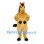Horse Mascot Costume in Gold with Black Mane and Hooves