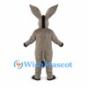 Donkey Mascot Costume in Gray with Oversized Ears