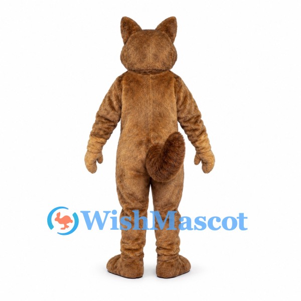 Wolf Mascot Costume in Brown with Tan Belly