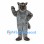 Werewolf Mascot Costume in Dark Gray with Shaggy Fur