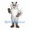 Wolf Mascot Costume in Gray with White Chest and Bushy Cheeks
