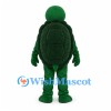 Turtle Mascot Costume in Green with Segmented Tan Belly
