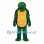 Turtle Mascot Costume in Green with Segmented Tan Belly