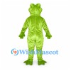 Frog Mascot Costume in Bright Green with Long Limbs