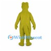 Crocodile Mascot Costume in Olive Green with Cream Belly