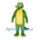 Crocodile Mascot Costume in Green with Yellow Belly and Toes