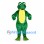 Frog Mascot Costume in Dark Green with Cream Belly