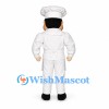 Chef Mascot Costume with White Uniform and Apron